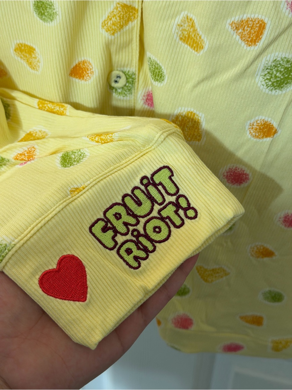 Yellow Fruit Riot Pajama Set - Citrus Treat Print - Picture 8 of 8